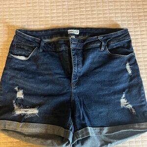 Ava & Viv  Women's Blue Denim Shorts